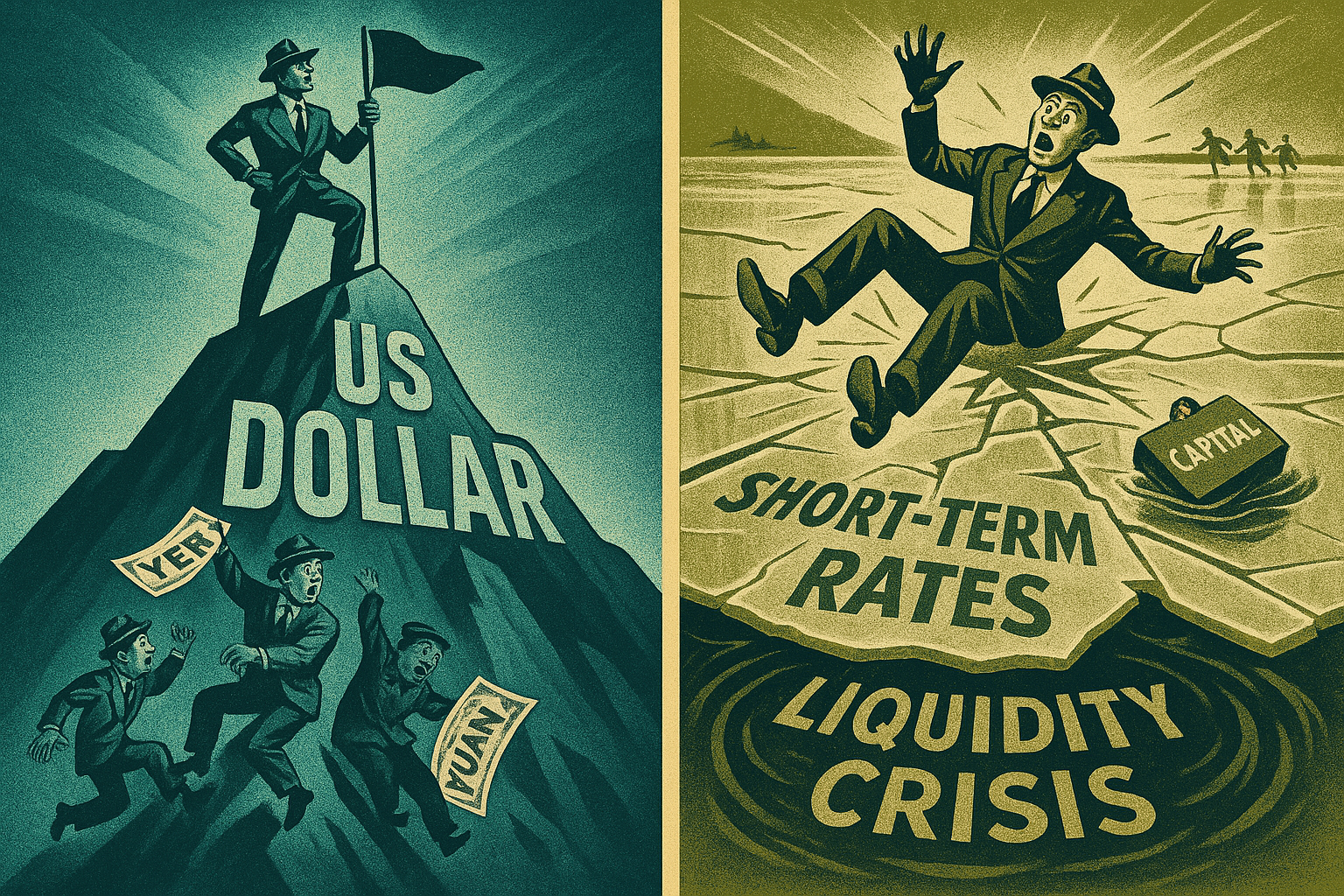 Why a Rising Dollar and Falling Short-Term Rates Are Saying the Same Scary Thing